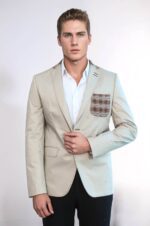 Double-Buttons-Knit-Collar-Mono-Lapel-Beige-Jacket-Wessi-3