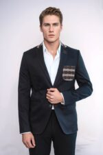 Double-Buttons-Knit-Collar-Mono-Lapel-Black-Jacket-Wessi-3