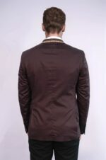 Double-Buttons-Knit-Collar-Mono-Lapel-Brown-Jacket-Wessi-4