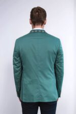 Double-Buttons-Knit-Collar-Mono-Lapel-Green-Jacket-Wessi-4