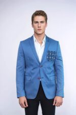 Double-Buttons-Knit-Collar-Mono-Lapel-Lgiht-Blue-Jacket-Wessi-1