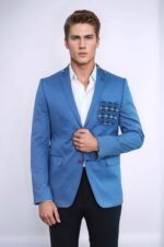 Double-Buttons-Knit-Collar-Mono-Lapel-Lgiht-Blue-Jacket-Wessi-3