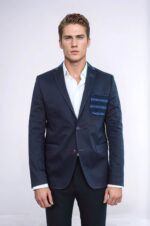 Double-Buttons-Knit-Collar-Mono-Lapel-Navy-Blue-Jacket-Wessi-1