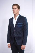Double-Buttons-Knit-Collar-Mono-Lapel-Navy-Blue-Jacket-Wessi-2