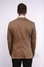 Double-Buttons-Knit-Collar-Mono-Lapel-Tan-Jacket-Wessi-4