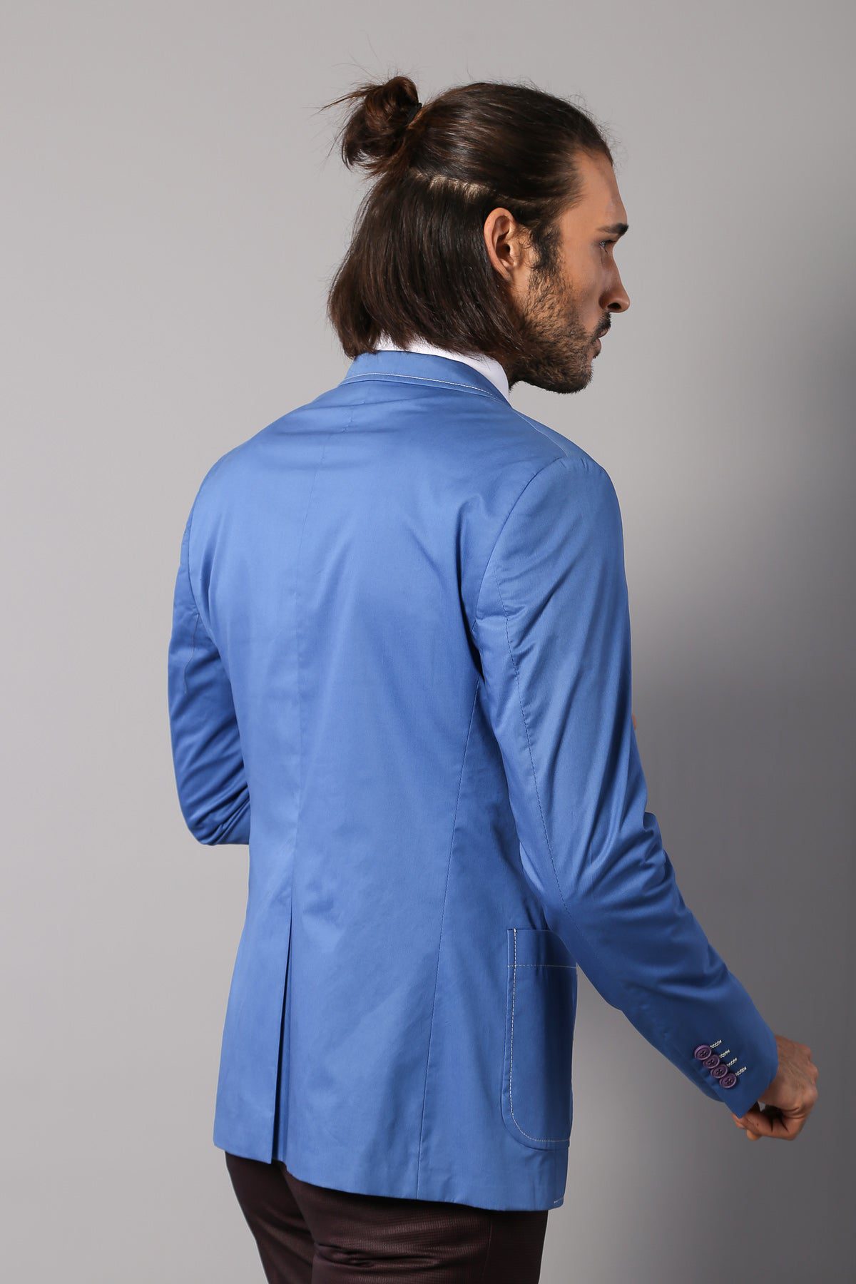 2859 Blue Two Button Jacket