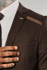 Double-Buttons-Mono-Lapel-Shoulder-Piece-Brown-Jacket-Wessi-1