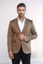 Double-Buttons-Mono-Lapel-Shoulder-Piece-Tan-Jacket-Wessi-3