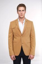 Double-Buttons-Shoulder-Piece-Mono-Lapel-Yellow-Jacket-Wessi-1