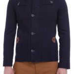 Epaulette 4 Pockets Washed Black Coat-Wessi
