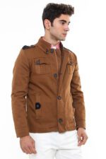 Epaulette-4-Pockets-Washed-Tan-Coat-Wessi-1