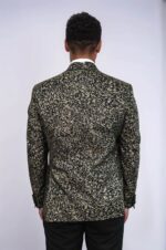 Feather-Patterned-Slim-Fit-Black-Men-Party-Blazer-Wessi-4