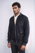 Flap-Pockets-Suede-Black-Men-Bomber-Coat-Wessi-2