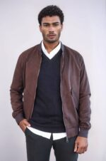 Flap-Pockets-Suede-Brown-Men-Bomber-Coat-Wessi-4