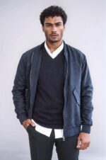 Flap-Pockets-Suede-Dark-Blue-Men-Bomber-Coat-Wessi-4