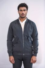 Flap-Pockets-Zippered-Black-Men-Bomber-Coat-Wessi-1