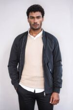 Flap-Pockets-Zippered-Black-Men-Bomber-Coat-Wessi-3
