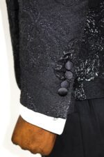 Floral-Patterned-Peak-Lapel-Black-Tuxedo-Blazer-Wessi-4