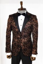 Floral-Patterned-Peak-Lapel-Gold-Men-Singer-Party-Blazer-Wessi-4