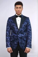Floral-Patterned-Peak-Lapel-Navy-Blue-Men-Stage-Singer-Jacket-Wessi-1