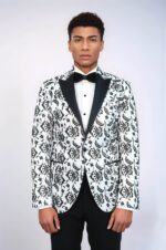 Floral-Patterned-Peak-Lapel-White-Men-Wedding-Tuxedo-Blazer-Wessi-1
