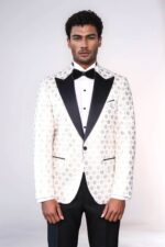 Floral-Patterned-Peak-Lapel-White-Men-Wedding-Tuxedo-Blazer-Wessi-1