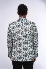 Floral-Patterned-Peak-Lapel-White-Men-Wedding-Tuxedo-Blazer-Wessi-4