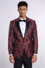 Floral-Patterned-Slim-Fit-Burgundy-Men-Evening-Dinner-Blazer-Wessi-1