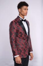 Floral-Patterned-Slim-Fit-Burgundy-Men-Evening-Dinner-Blazer-Wessi-2