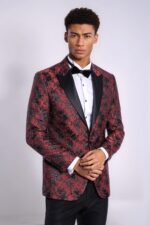 Floral-Patterned-Slim-Fit-Burgundy-Men-Evening-Dinner-Blazer-Wessi-4