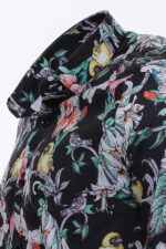 Floral-Patterned-Slim-Fit-Long-Sleeves-Black-Men-Shirt-Wessi-1