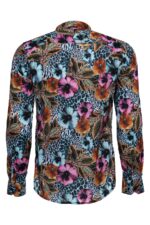 Floral-Patterned-Slim-Fit-Long-Sleeves-Multicolor-Men-Shirt-Wessi-2