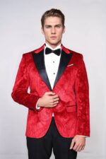Floral-Patterned-Velvet-Burgundy-Men-Tuxedo-Jacket-Wessi-3