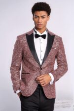 Flower-Embroidered-Pattern-Burgundy-Men-Tuxedo-Blazer-Wessi-4