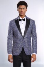 Flower-Embroidered-Pattern-Navy-Blue-Men-Party-Blazer-Wessi-1
