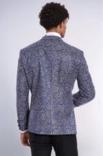 Flower-Embroidered-Pattern-Navy-Blue-Men-Party-Blazer-Wessi-4