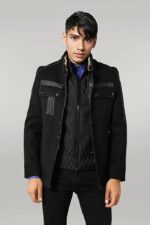 Fur-Collar-4-Pockets-Black-Men-Coat-Wessi-2