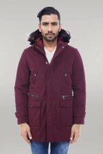 Fur-Hooded-Burgundy-Men-Coat-Wessi-1