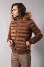 Fur-Hooded-Mens-Puffer-Coat-in-Tan-Wessi-5