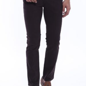 Gabardin Brown Men Pants - Wessi