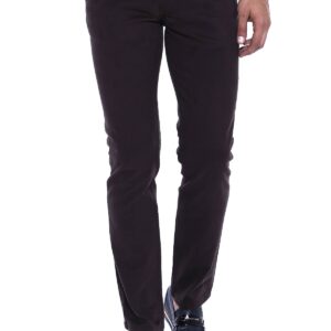 Gabardin Dark Brown Men Pants - Wessi
