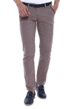Gabardin Pockets Cream Men Pants
