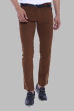 Gabardin Tan Men Pants