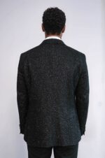 Gingham-Patterned-Glitter-Black-Men-Party-Blazer-Wessi-4