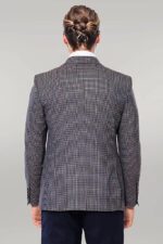 Gingham-Slim-Fit-Brown-Men-Blazer-Wessi-3