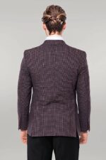 Gingham-Slim-Fit-Single-Button-Black-Men-Blazer-Wessi-3