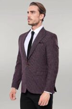Gingham-Slim-Fit-Single-Button-Black-Men-Blazer-Wessi-4