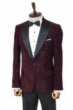 Glitter-Floral-Patterned-Burgundy-Men-Party-Blazer-Wessi-2
