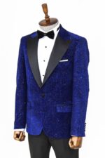 Glitter-Floral-Patterned-Sax-Blue-Men-Dinner-Jacket-Wessi-3