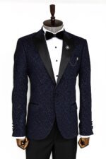 Glitter-Shiny-Navy-Blue-Men-Blazer-Wessi-2